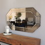 Hanah Home Espejo de Bronce A313Y